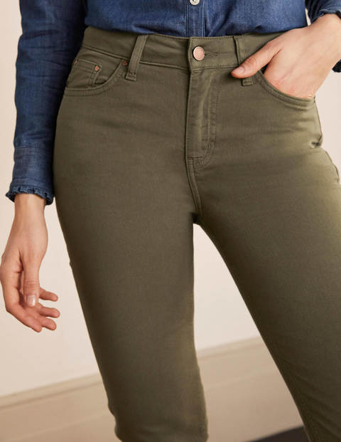 Schmale Jeans mit geradem Bein - Khaki Schmale Jeans mit geradem Bein - Khaki
