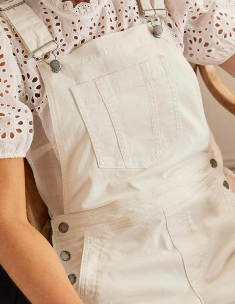 Girlfriend Overalls - Ecru Girlfriend Overalls - Ecru