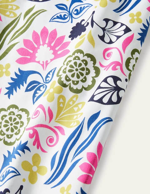 Mini-jupe Danby à enfiler - Ivoire, motif Garden Tropic multi Mini-jupe Danby à enfiler - Ivoire, motif Garden Tropic multi