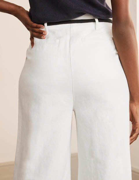 Portree Belted Pants - White Portree Belted Pants - White