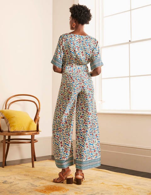 Elizabeth Pants - Ivory, Trailing Posy Elizabeth Pants - Ivory, Trailing Posy