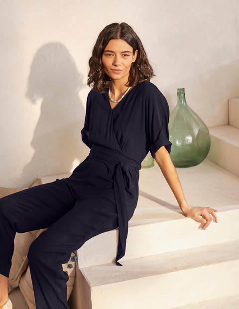 Alice Wrap Jumpsuit - Navy Alice Wrap Jumpsuit - Navy