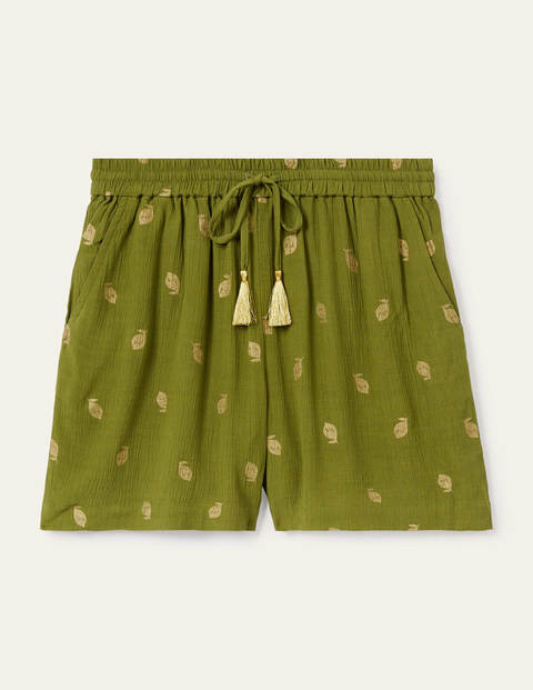 Bembridge Shorts - Pea, Citrus Fruit Foil Bembridge Shorts - Pea, Citrus Fruit Foil
