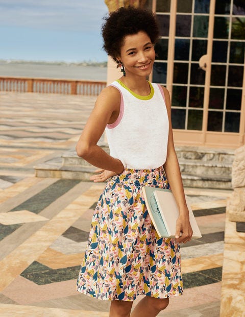Georgia Skirt - Milkshake, Treetop Toucan Georgia Skirt - Milkshake, Treetop Toucan
