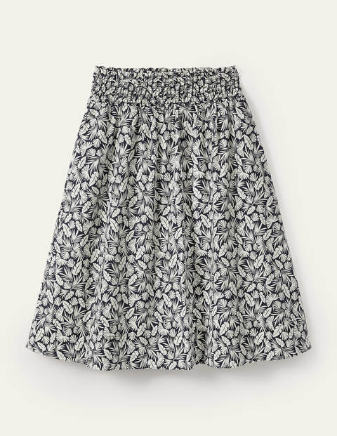 Georgia Skirt - French Navy, Palm Georgia Skirt - French Navy, Palm