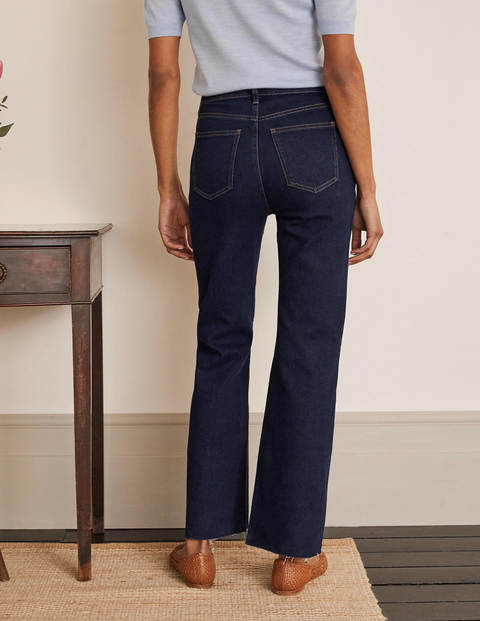 Jeans mit Schlag und Knopfleiste - Indigoblau Jeans mit Schlag und Knopfleiste - Indigoblau