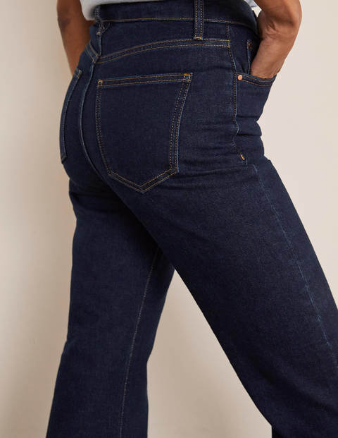 Jeans mit Schlag und Knopfleiste - Indigoblau Jeans mit Schlag und Knopfleiste - Indigoblau