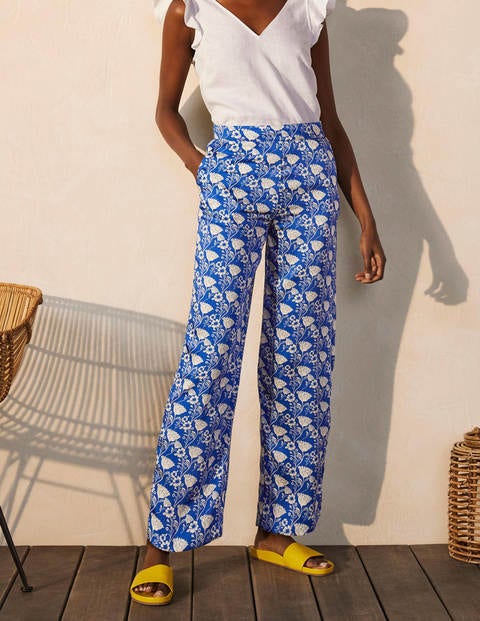 Beauchamp Pants - Blue Wave, Lotus Vine Beauchamp Pants - Blue Wave, Lotus Vine