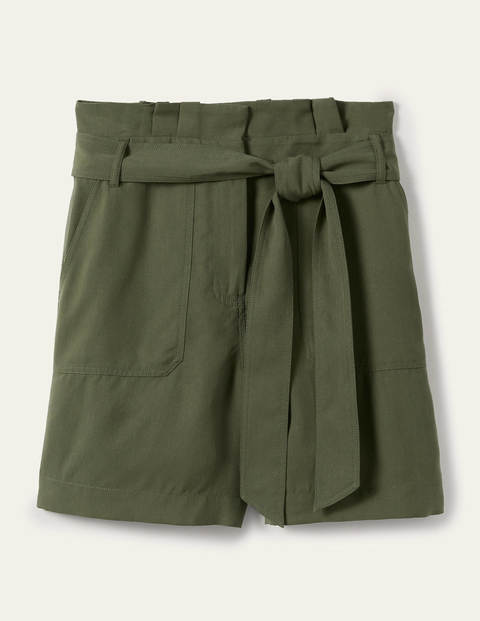Elgin Paperbag Shorts - Khaki Elgin Paperbag Shorts - Khaki