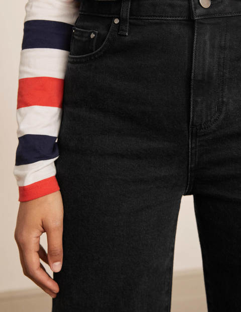 Jeans mit lockerem Bein - Rohweiß Knospen Jeans mit lockerem Bein - Rohweiß Knospen