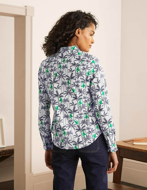 Modern Classic Shirt - Ivory, Monkey Palm Modern Classic Shirt - Ivory, Monkey Palm