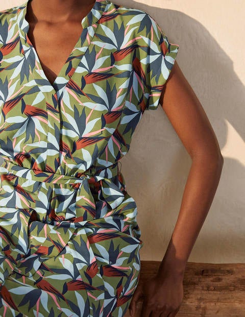 Nicola Midi Shirt Dress - Pea, Bird of Paradise Nicola Midi Shirt Dress - Pea, Bird of Paradise