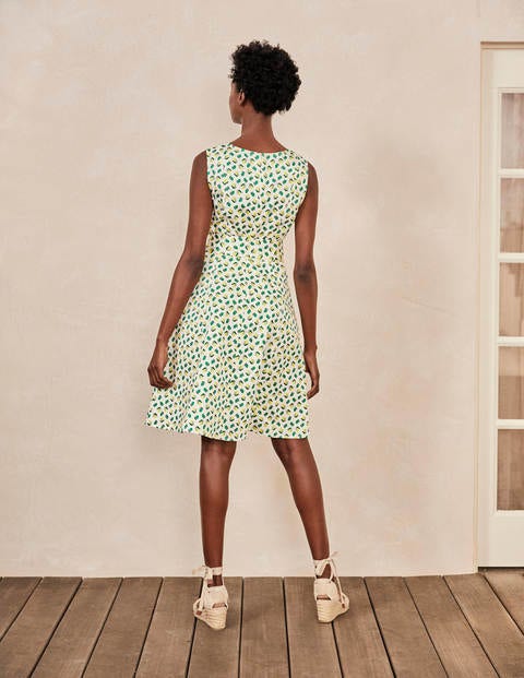 Mischa Belted Dress - Ivory, Citrus Fruit Small Mischa Belted Dress - Ivory, Citrus Fruit Small