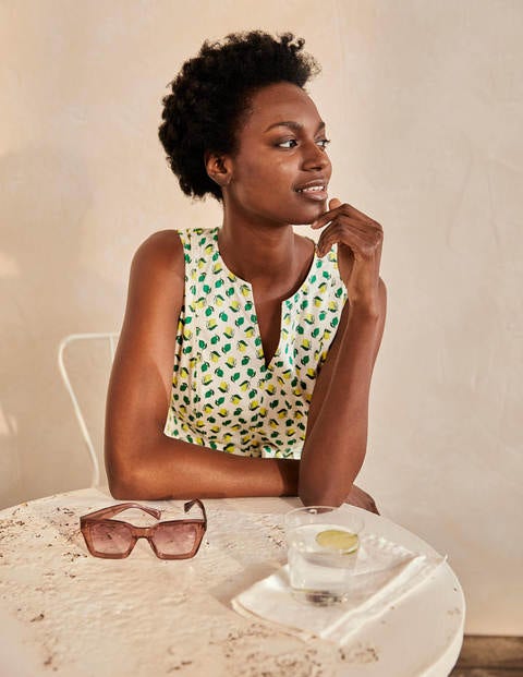 Mischa Belted Dress - Ivory, Citrus Fruit Small Mischa Belted Dress - Ivory, Citrus Fruit Small