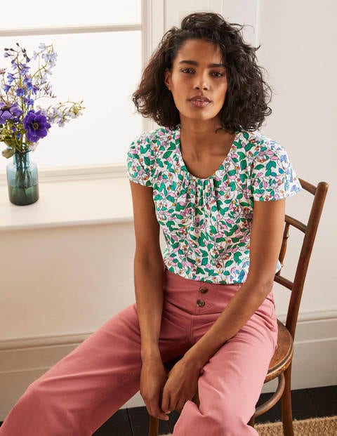 Florence Top - Ivory, Orchard Florence Top - Ivory, Orchard