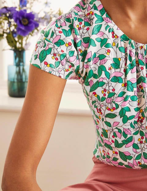 Florence Top - Ivory, Orchard Florence Top - Ivory, Orchard