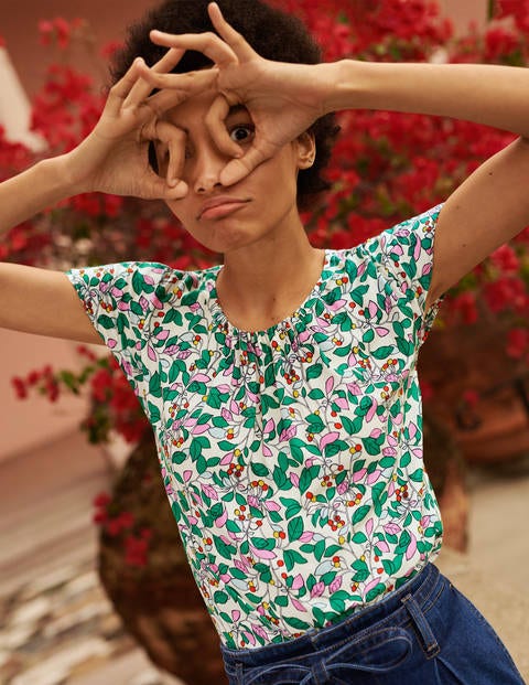 Florence Top - Ivory, Orchard Florence Top - Ivory, Orchard