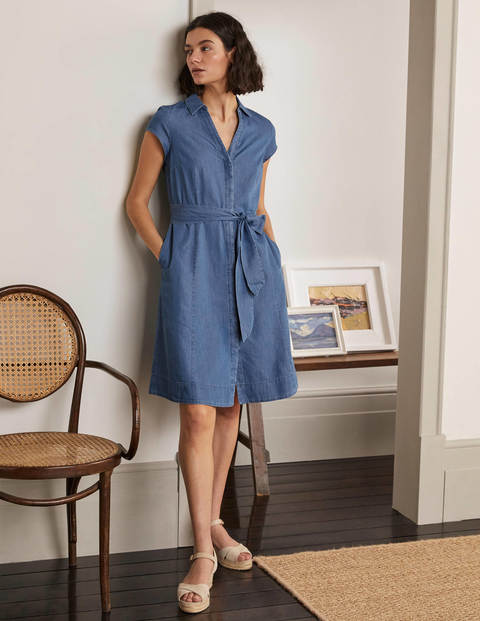 Rowena Shirt Dress - Chambray Rowena Shirt Dress - Chambray