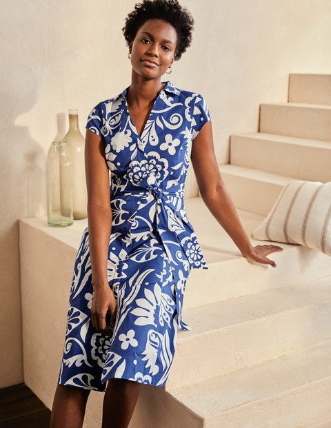 Rowena Shirt Dress - Summit, Garden Tropic Rowena Shirt Dress - Summit, Garden Tropic
