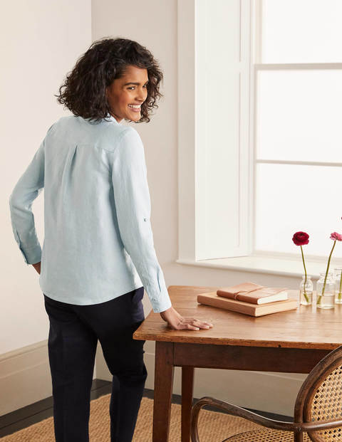 Dolores Linen Shirt - Surf Dolores Linen Shirt - Surf