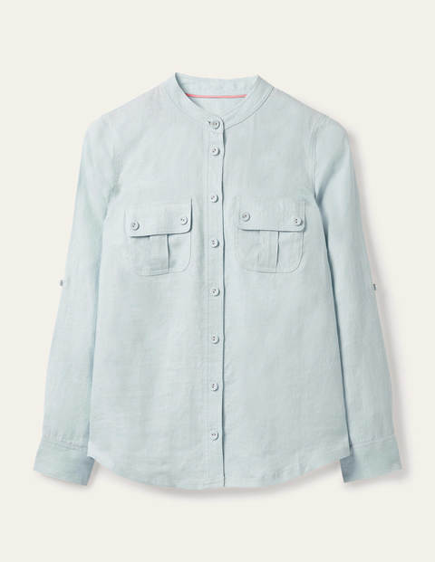 Dolores Linen Shirt - Surf Dolores Linen Shirt - Surf