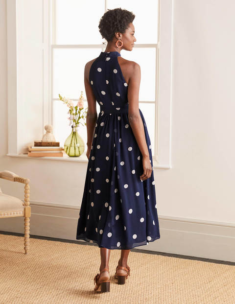 Tori Midi Dress - French Navy, Regular Dot Tori Midi Dress - French Navy, Regular Dot