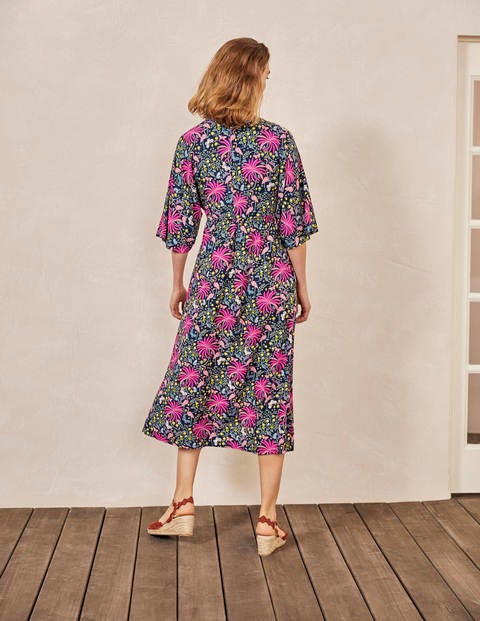 Betsy Midikleid - Schwarz, Tropencharme Betsy Midikleid - Schwarz, Tropencharme
