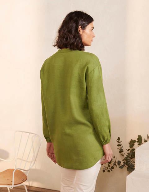 Hannah Linen Shirt - Pea Hannah Linen Shirt - Pea