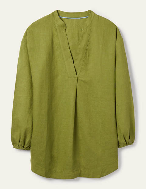 Hannah Linen Shirt - Pea Hannah Linen Shirt - Pea