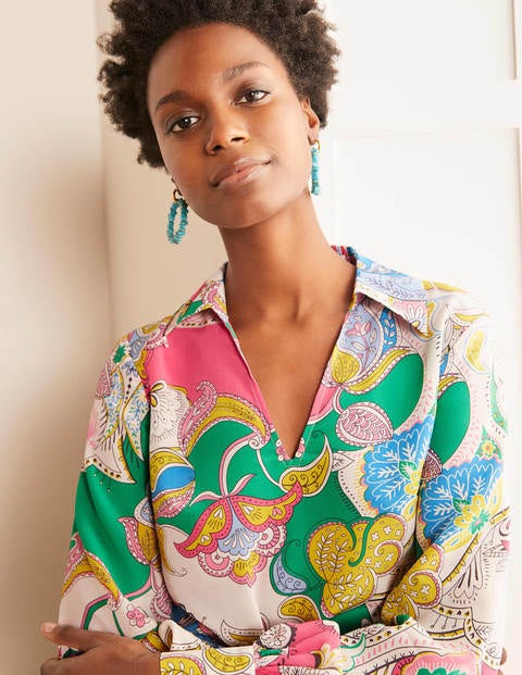 LIlian Silk Blouse - Azalea, Enchanted Amour LIlian Silk Blouse - Azalea, Enchanted Amour