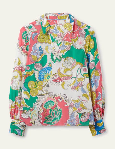 LIlian Silk Blouse - Azalea, Enchanted Amour LIlian Silk Blouse - Azalea, Enchanted Amour