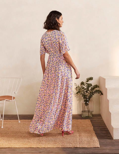 Veronica Maxikleid - Milchshake, Blumensträußchen Veronica Maxikleid - Milchshake, Blumensträußchen