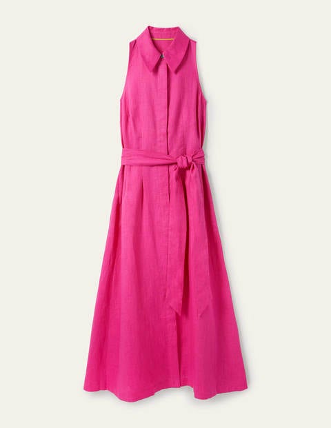 Kate Linen Shirt Dress - Pop Pansy Kate Linen Shirt Dress - Pop Pansy