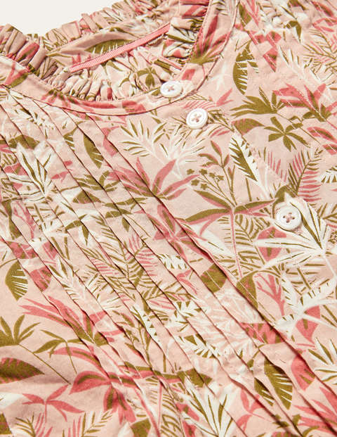 Miranda Blouse - Milkshake, Tropical Palm Miranda Blouse - Milkshake, Tropical Palm
