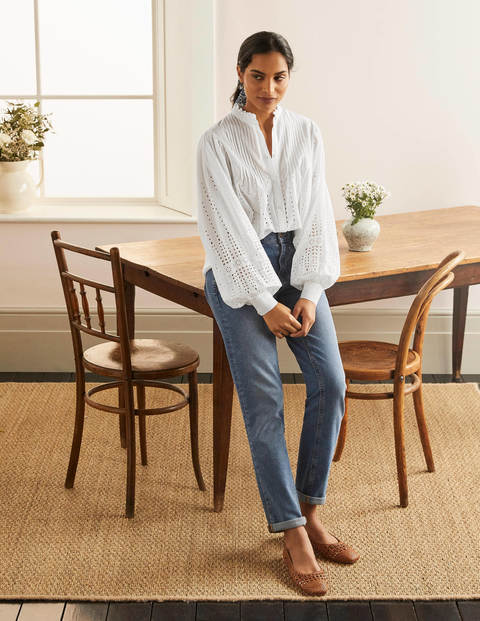 Miranda Blouse - White Broderie Miranda Blouse - White Broderie