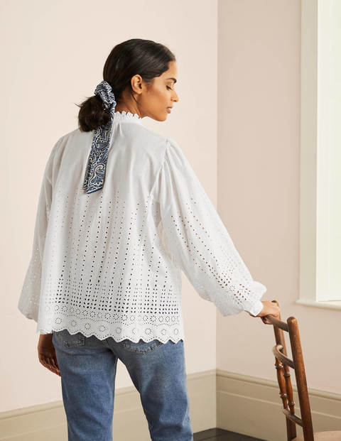 Miranda Blouse - White Broderie Miranda Blouse - White Broderie