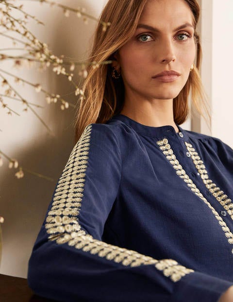 Esme Besticktes Oberteil - Navy Esme Besticktes Oberteil - Navy