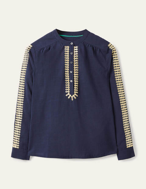 Esme Besticktes Oberteil - Navy Esme Besticktes Oberteil - Navy