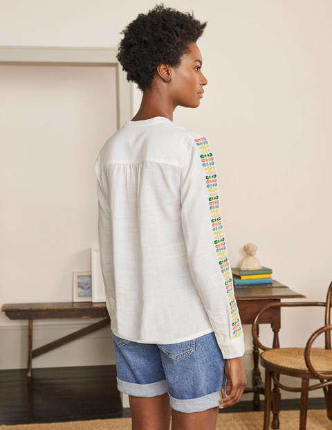 Esme Embroidered Top - White Esme Embroidered Top - White