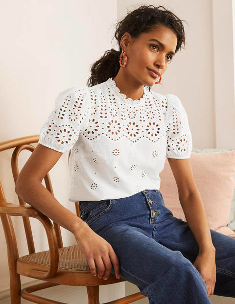 Altheda Broderie Top - White Altheda Broderie Top - White