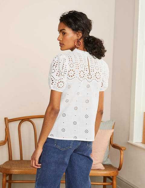 Altheda Broderie Top - White Altheda Broderie Top - White