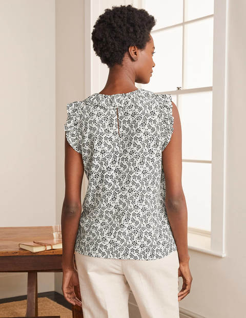 Helen Top - Ivory, Cherry Blossom Helen Top - Ivory, Cherry Blossom