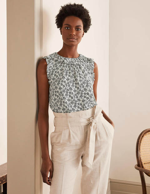 Helen Top - Ivory, Cherry Blossom Helen Top - Ivory, Cherry Blossom