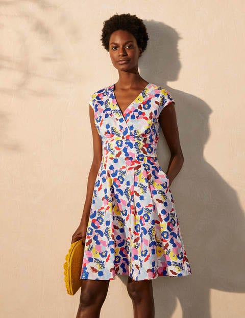 Clemmie Dress - Ivory, Peony Burst Clemmie Dress - Ivory, Peony Burst