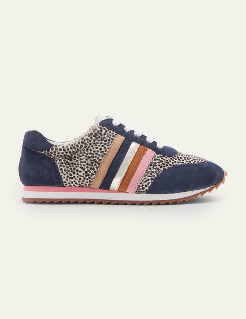 Striped Sneakers - Navy/Dalmatian Pony Striped Sneakers - Navy/Dalmatian Pony