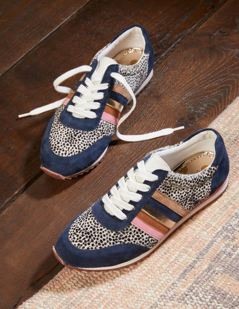 Striped Sneakers - Navy/Dalmatian Pony Striped Sneakers - Navy/Dalmatian Pony