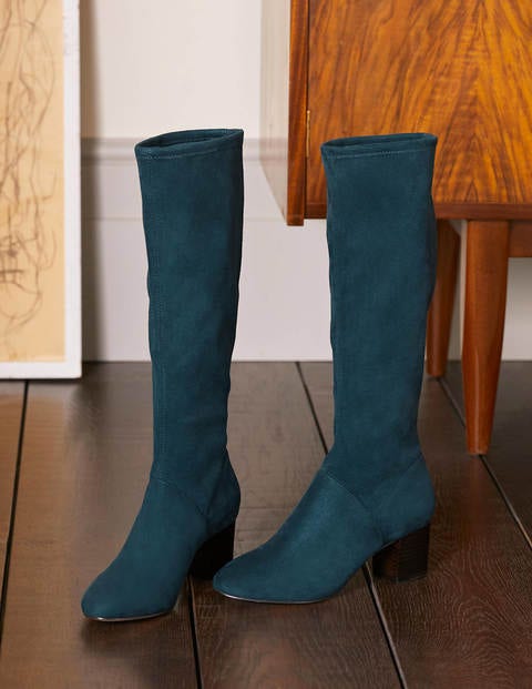 Round Toe Stretch Boots - Seaweed Round Toe Stretch Boots - Seaweed