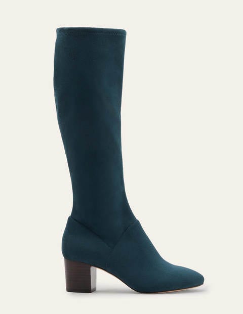 Round Toe Stretch Boots - Seaweed Round Toe Stretch Boots - Seaweed
