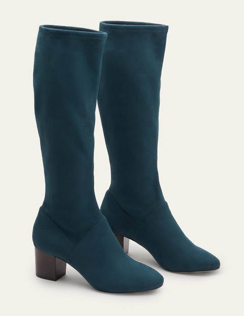 Round Toe Stretch Boots - Seaweed Round Toe Stretch Boots - Seaweed