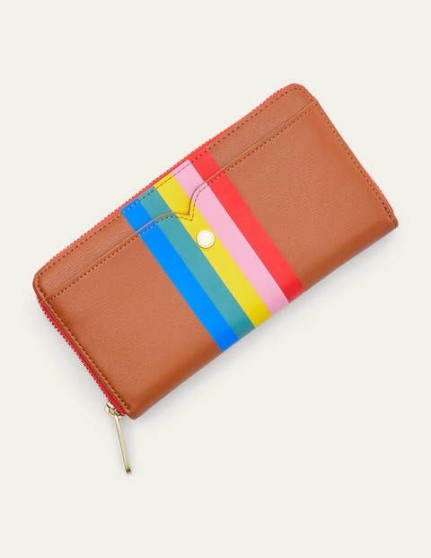 Wallet - Tan Multi Stripe